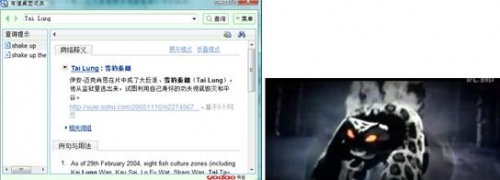 看功夫熊猫不用愁 有道词典来帮忙