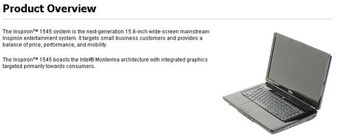 戴尔15.6英寸Inspiron 1545新本泄露